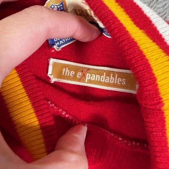 Vintage Jantzen‎ NFL Sweater Adult Small Red Knit Mock Neck Chiefs 70s - Picture 5 of 9